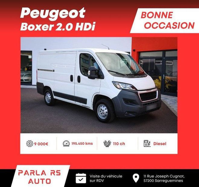 Peugeot Boxer Avant garde �dition 2.0 HDi 110ch L1H1 Blanc de 2017