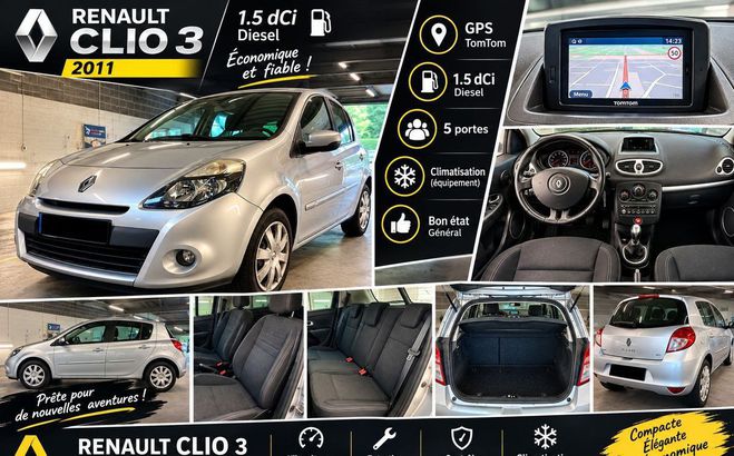 Renault Clio 3 1.5 dci Gris de 2011