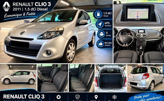 Renault Clio 3 1.5 dci Gris de 2011