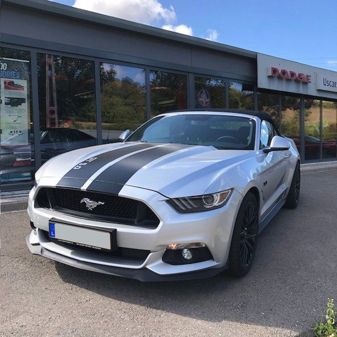 Ford Mustang 5.0 V8 gris argent de 