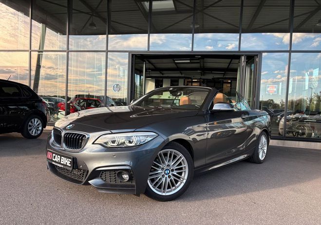 BMW Serie 2 218D Pack M Cabriolet SUIVI 150CH GPS Si Gris de 2018