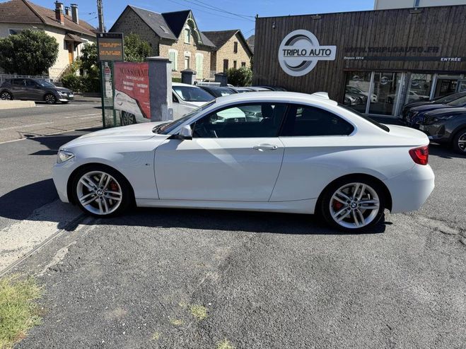 BMW Serie 2 220d Coup� - BVA M Sport gps   clim   ra BLANC de 2014