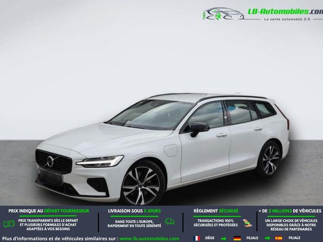 Volvo V60 T6 AWD 253 ch + 145 ch BVA Blanc de 2021