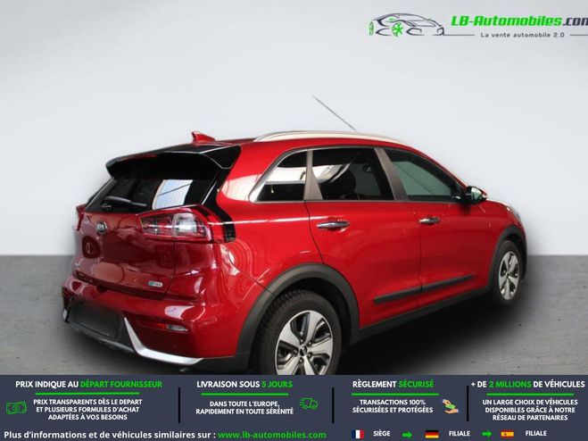 Kia Niro 1.6 GDi Hybride Rechargeable 141 ch BVA Rouge M�tallique de 2019