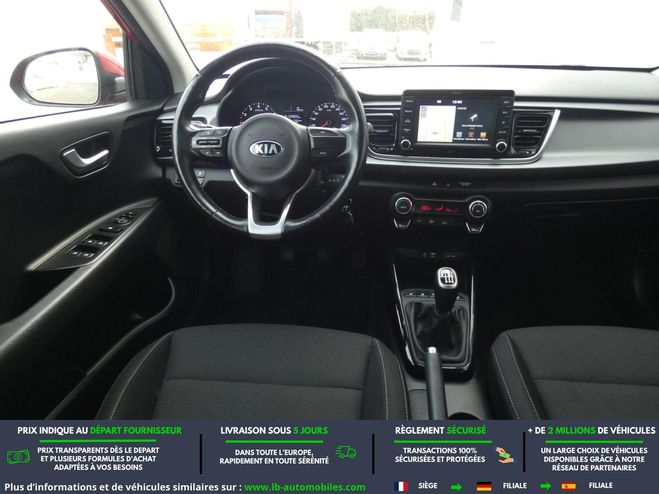 Kia Rio 1.0L T-GDi 100 ch BVM Rouge M�tallique de 2019