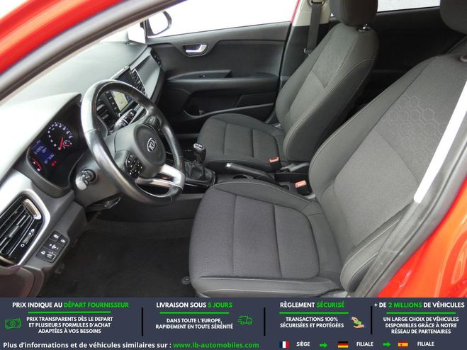 Kia Rio 1.0L T-GDi 100 ch BVM Rouge M�tallique de 2019