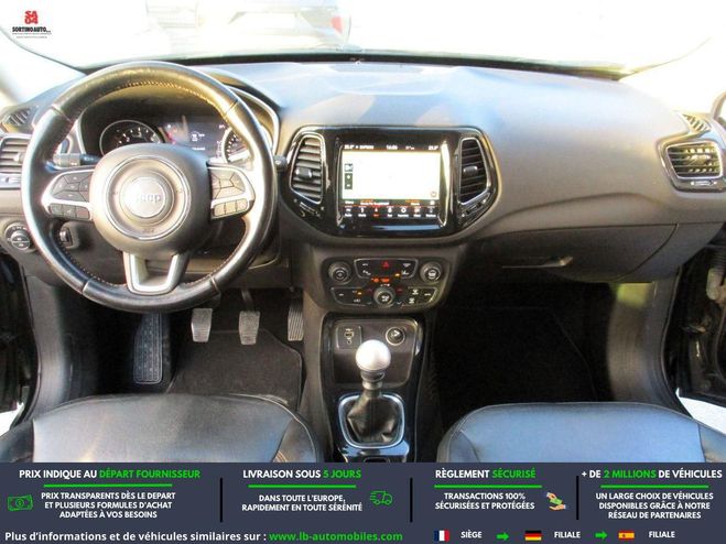 Jeep Compass 1.6 Multijet 120 ch BVM Noir M�tallique de 2019