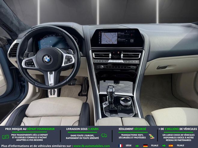 BMW Serie 8 M850i xDrive 530 ch BVA Bleu Mate de 2019