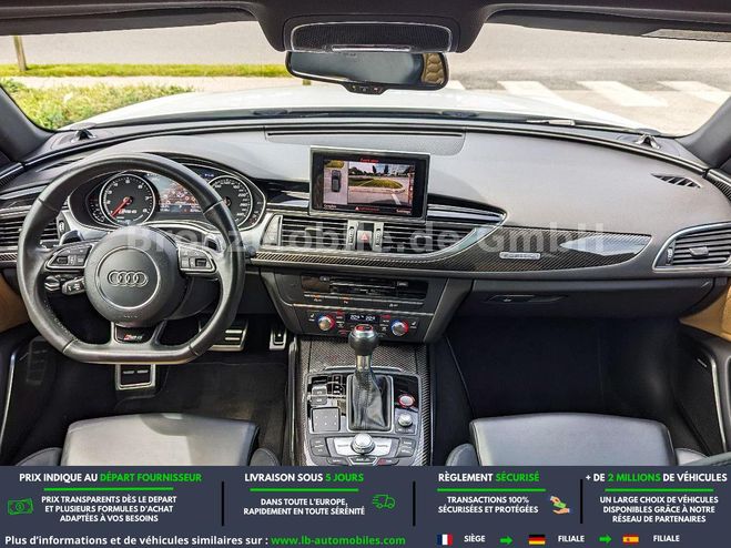Audi RS6 V8 4.0 TFSI 605 BVA Blanc M�tallique de 2016