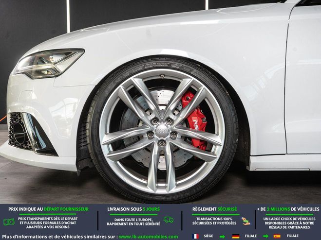 Audi RS6 V8 4.0 TFSI 605 BVA Blanc M�tallique de 2017