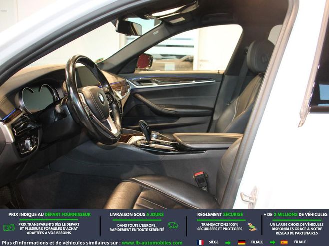 BMW Serie 5 530d 265 ch BVA Blanc M�tallique de 2017