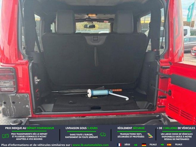 Jeep Wrangler 2.8 CRD 200 - BVA 3 Portes Rouge de 2018