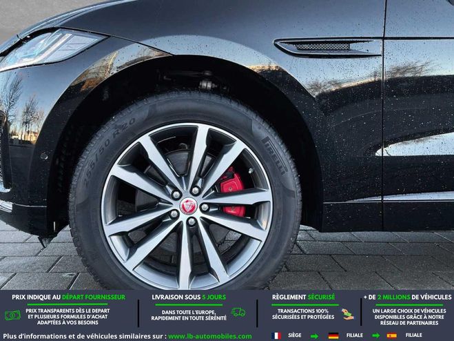 Jaguar F Pace 3.0 D - 300 ch AWD BVA Noir M�tallique de 2019
