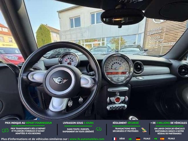 Mini Cabrio 184 ch BVM Bleu M�tallique de 2010