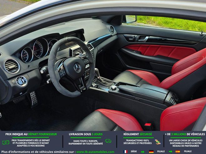 Mercedes Classe C 63 AMG BVA Blanc M�tallique de 2013