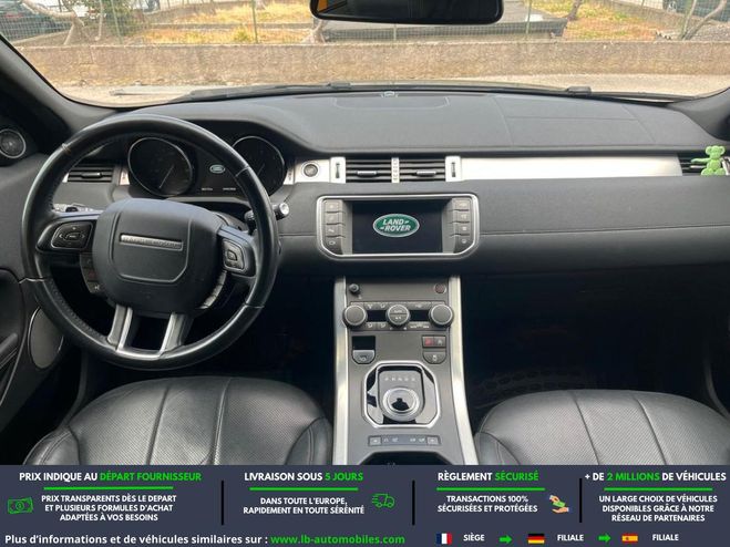 Land rover Range Rover Evoque TD4 180 BVA Noir M�tallique de 2016