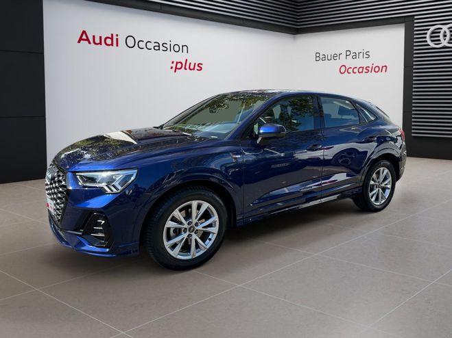 Audi Q3 Sportback 35 TFSI 150 ch S tronic 7 S li Bleu de 2023