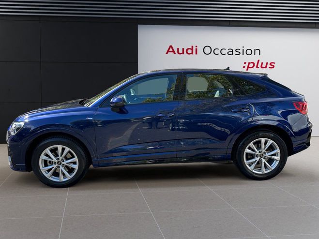 Audi Q3 Sportback 35 TFSI 150 ch S tronic 7 S li Bleu de 2023