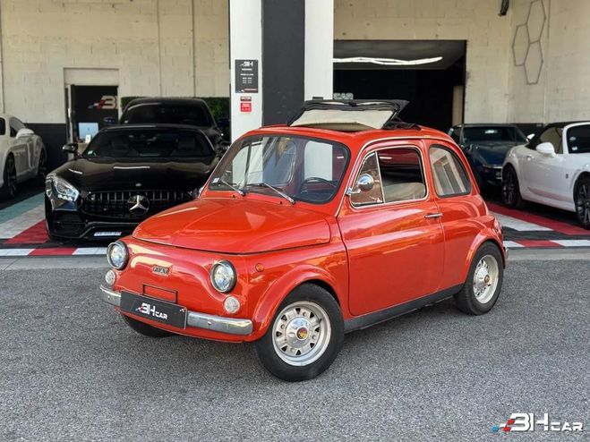 Fiat 500 1974 / CUIR NOIR / ORIGINE ITALIE Orange de 1974