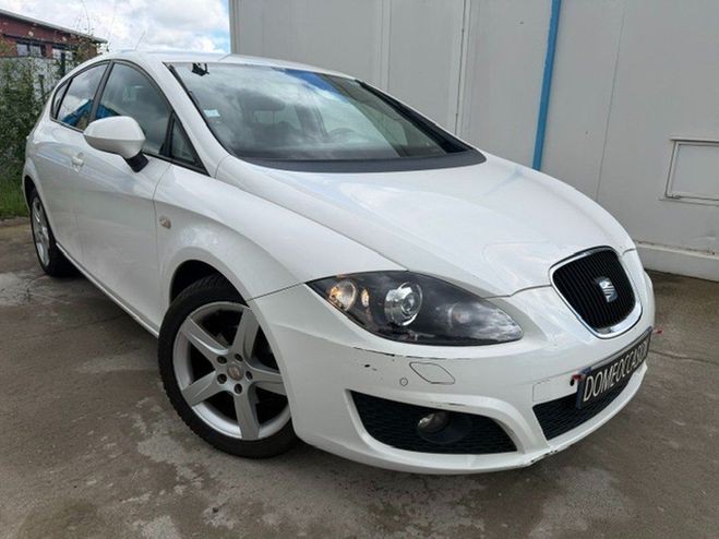 Seat Leon 1.6 TDI 105 FAP CR Sport Ecomotive Blanc de 2011