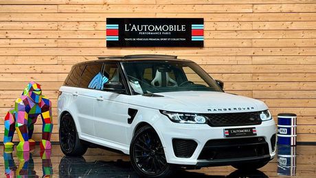 Land rover Range Rover Sport svr v8 supercharged 5.0 550 blanc 2017 d'occasion a  Les Alluets-le-Roi (78)