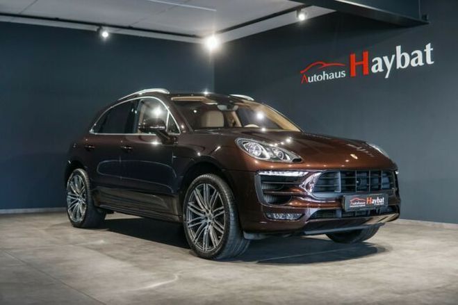 Porsche Macan S Sport Design ACC-PCM-PDLS-Leder-Pano-2 brun metal  de 2015