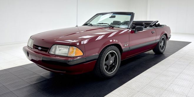 Ford Mustang LX Convertible Rouge de 1990