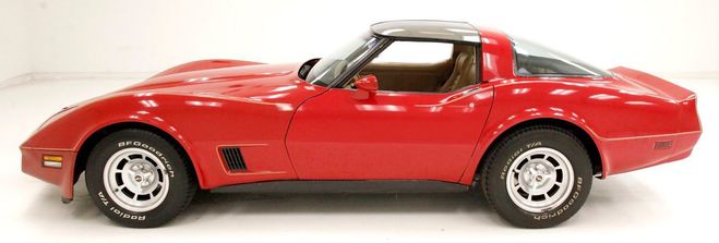 Chevrolet Corvette Coupe Rouge de 1981
