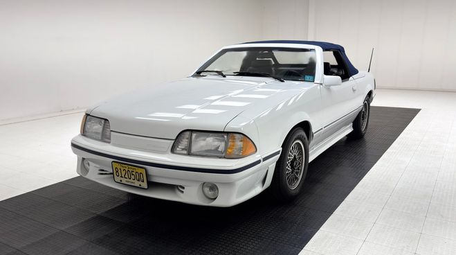 Ford Mustang ASC McLaren Convertible Blanc de 1987