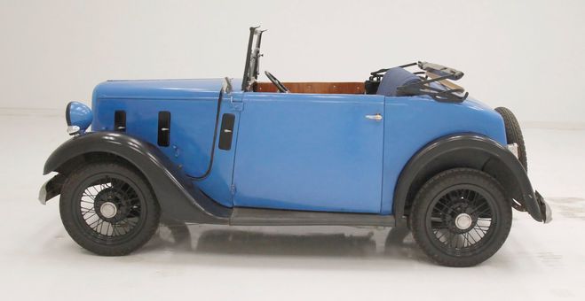 Austin 10 Convertible Coupe Bleu de 1933