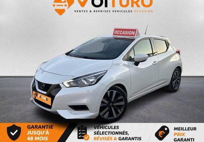 Nissan Micra ?NISSAN 1.5 dCI 90 cv Tekna,Si�ge cuir,G Blanc de 2017