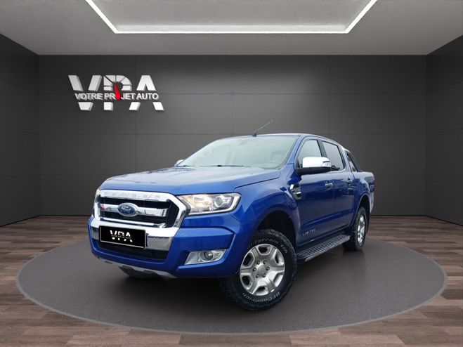 Ford Ranger 3.2 TDCI 200CH - CARPLAY - ATTELAGE - SI Bleu de 2017
