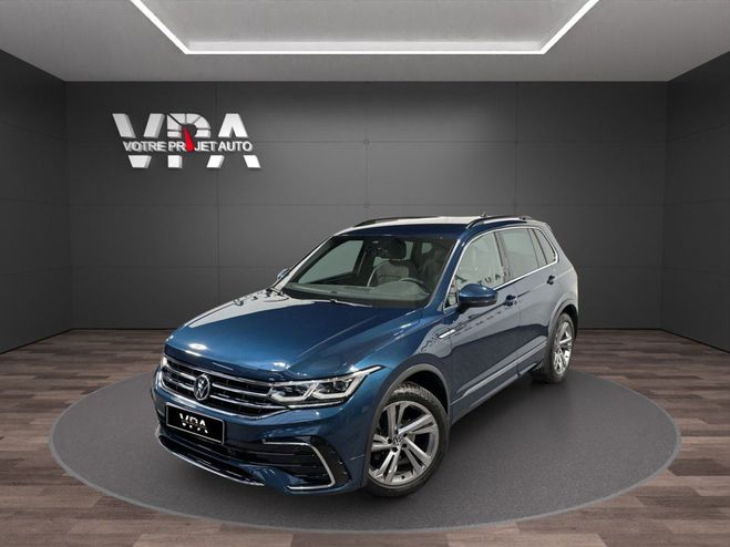 Volkswagen Tiguan R-Line � 2.0 TDI 150ch DSG � ACC � Cam�r Bleu de 2021