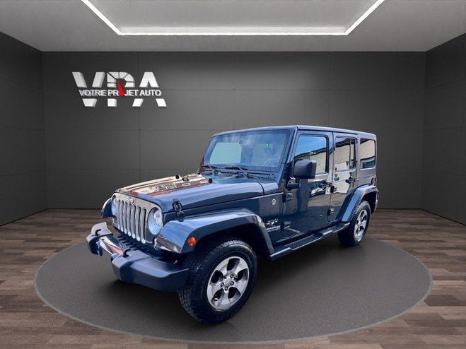 Jeep Wrangler Unlimited Sahara 3.6 V6 ? 4x4, GPS, Atte Bleu de 2017