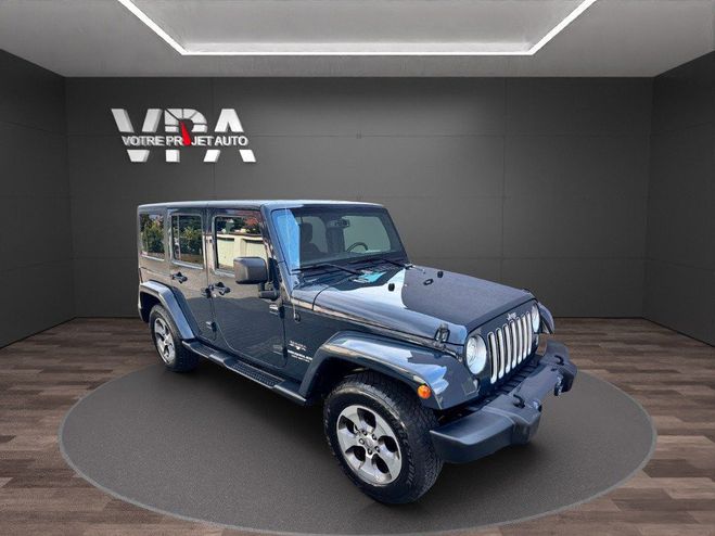 Jeep Wrangler Unlimited Sahara 3.6 V6 ? 4x4, GPS, Atte Bleu de 2017