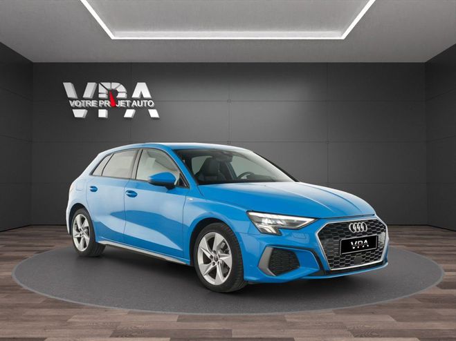 Audi A3 Sportback IV 35 TDI 150ch S line S troni Bleu de 2022