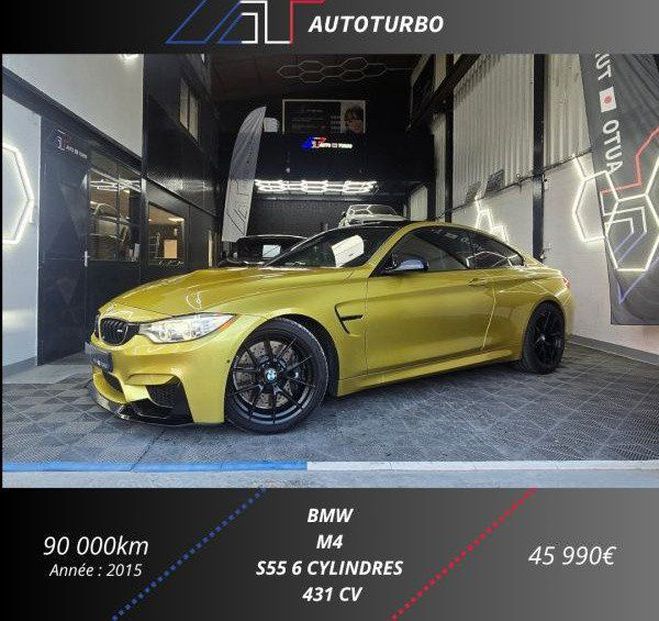 BMW M4 COUPE (F82) 431CH DKG Jaune de 2015