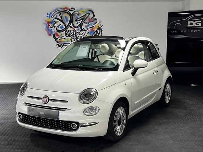 Fiat 500 Cabriolet 0.9i TwinAir - 85 S&S Euro 6d  BLANC de 2018