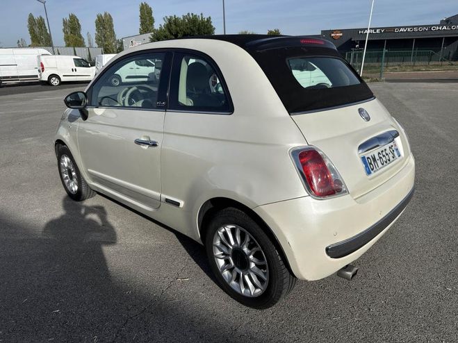 Fiat 500 Cabriolet 1.2i - 69 S&S C Lounge PHASE 1 BLANC de 2011