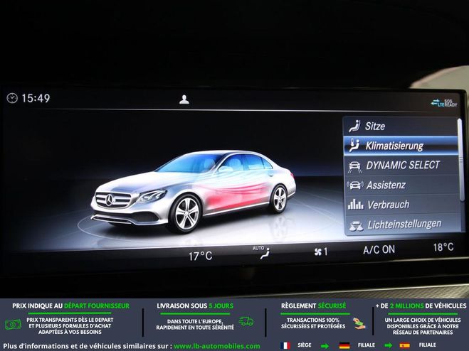 Mercedes Classe E 220 d BVA Noir Peinture m�tallis�e de 2020