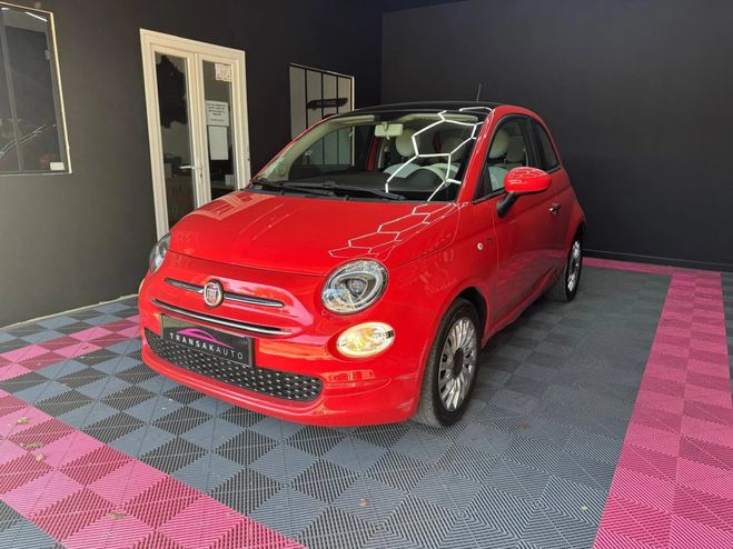Fiat 500 Lounge 1.2 69cv CLIM AUTO TOIT PANO DIST Rouge de 2020