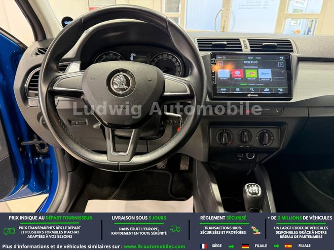 Skoda Fabia 1.0 MPI 75 ch BVM Bleu M�tallique de 2019