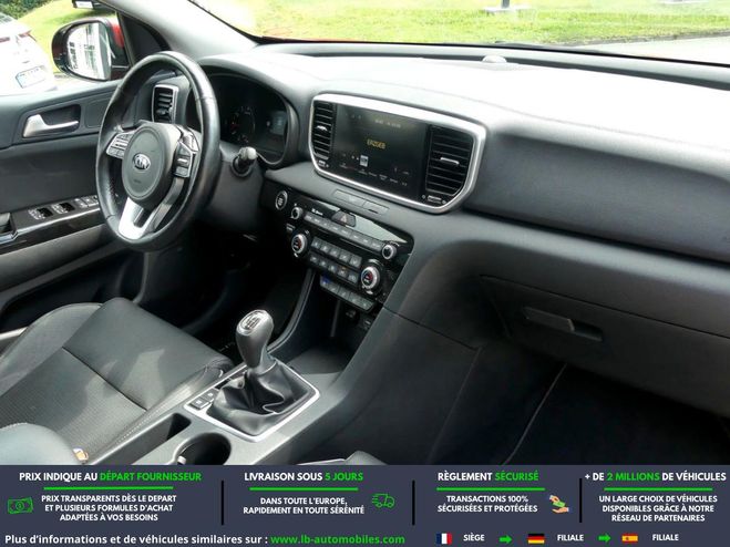 Kia Sportage 1.6 GDi 132 4x2 BVM Rouge M�tallique de 2019
