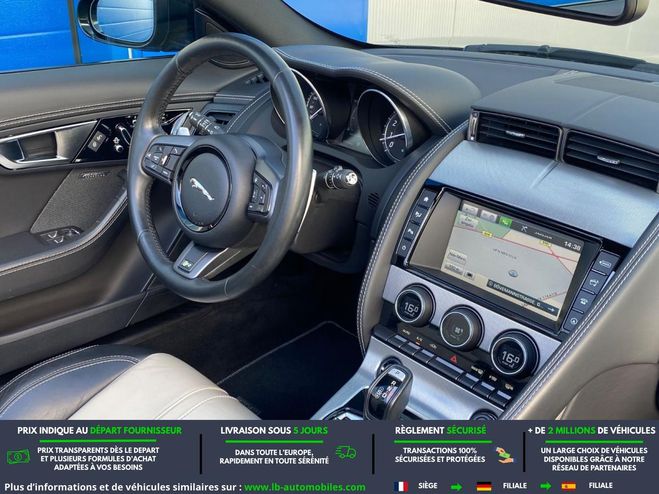 Jaguar F-Type Cabriolet V6 5L  550 ch BVA AWD Noir M�tallique de 2015
