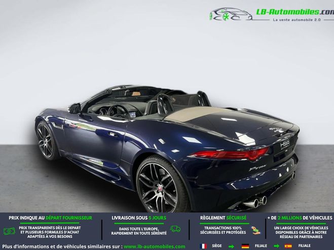 Jaguar F-Type Cabriolet V8 5L  550 ch BVA AWD Bleu de 2017