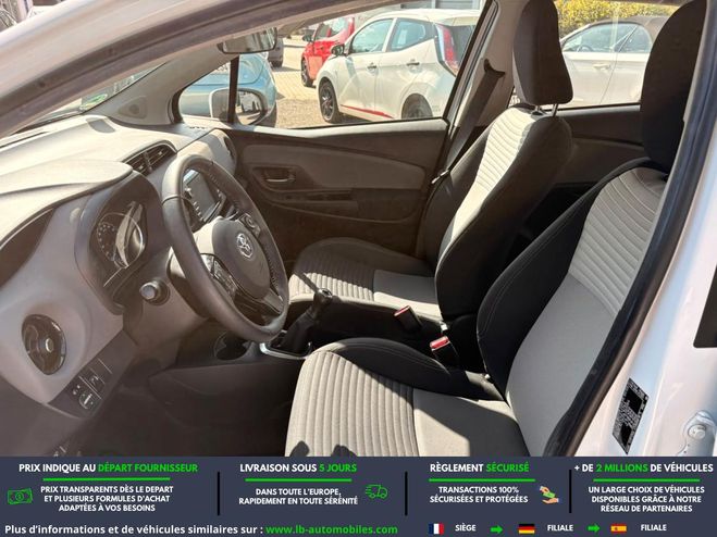 Toyota Yaris 70 VVT-i BVM Blanc de 2019