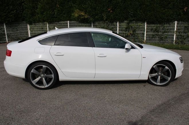 Audi A5 Sportback 2.0 TDI 177CH S LINE QUATTRO Blanc de 2013