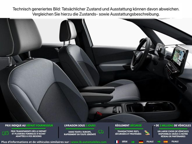 Volkswagen ID. 3 204 ch Pro Noir M�tallique de 2020