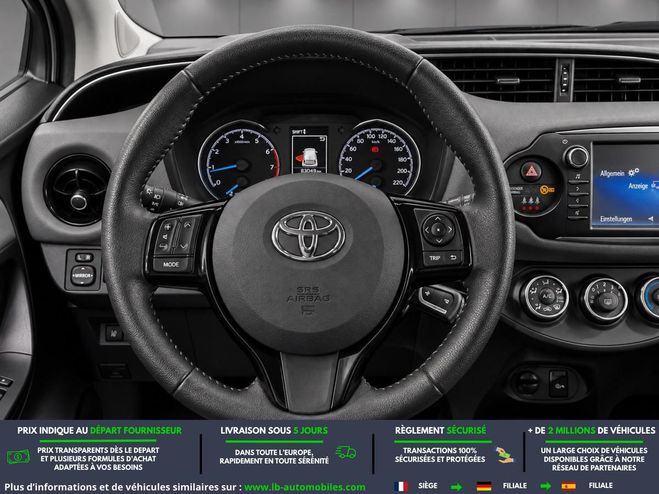 Toyota Yaris 70 VVT-i BVM Blanc de 2018