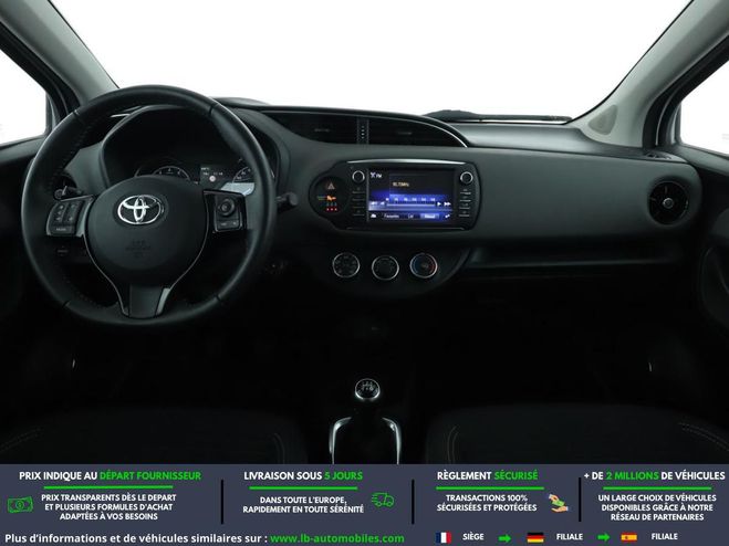 Toyota Yaris 70 VVT-i BVM Blanc de 2017